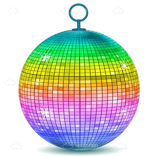 Multicoloured Disco Ball